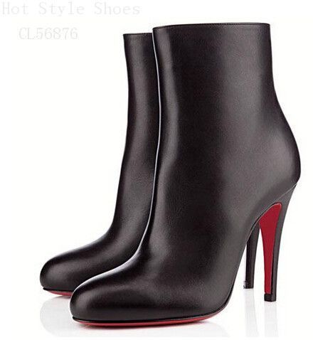 Christian Louboutin Bello 100mm Ankle Boots Black CVG Is Favored By Huge Number Of Customers Around The World!