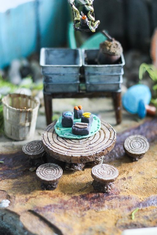 Constructing An Epic Fairy Garden: Links to the supplies this amazing grandma used to make a magical fairy garden.