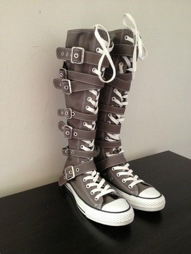 Converse All Star Grey Chuck Taylor XX High Knee Sneaker Unisex 39 5 Wos 8 5 NE | eBay