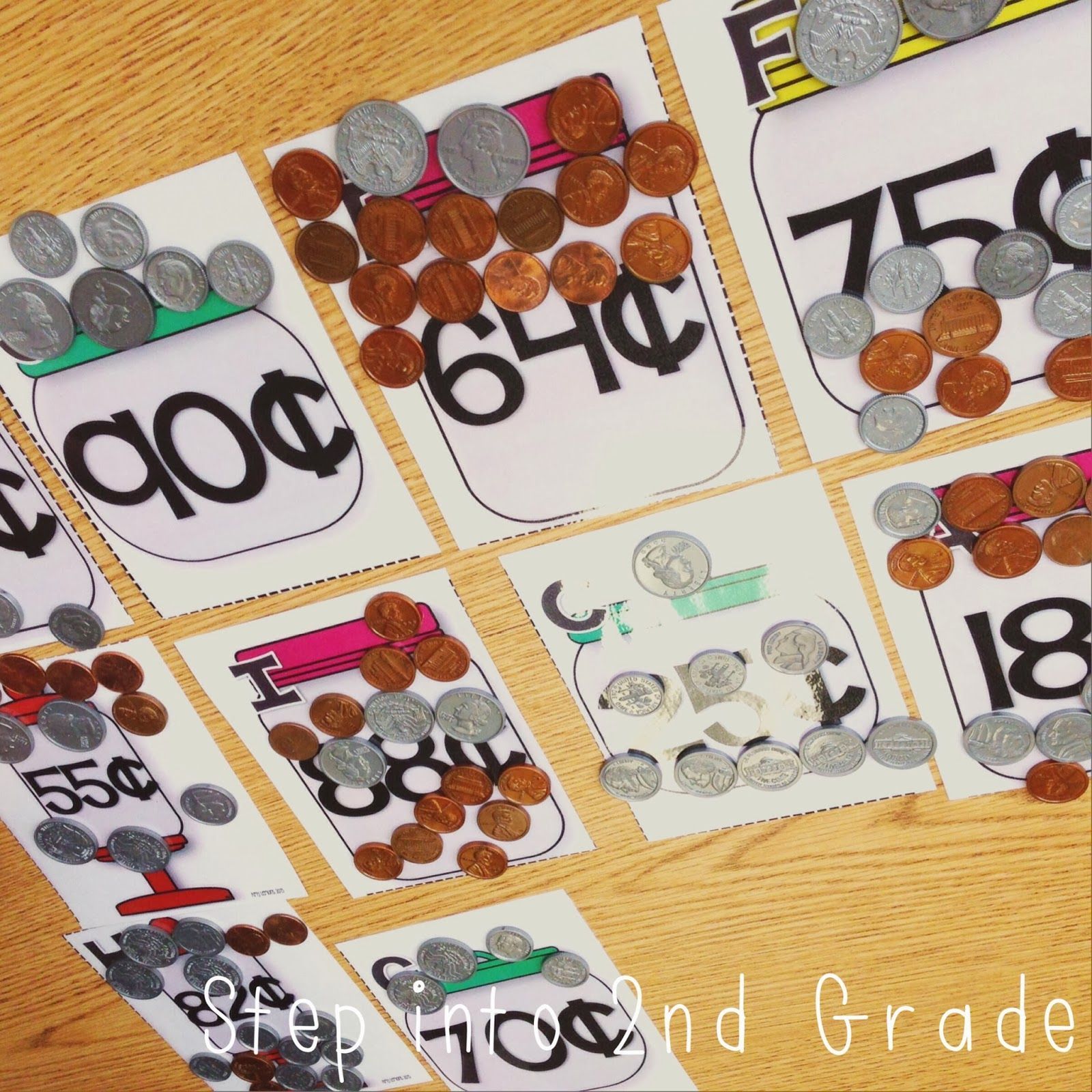 Counting Coins math station