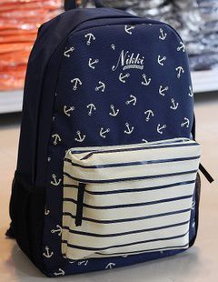 Cute Blue Anchor Backpack, really just pinning this cause my name is on it :p