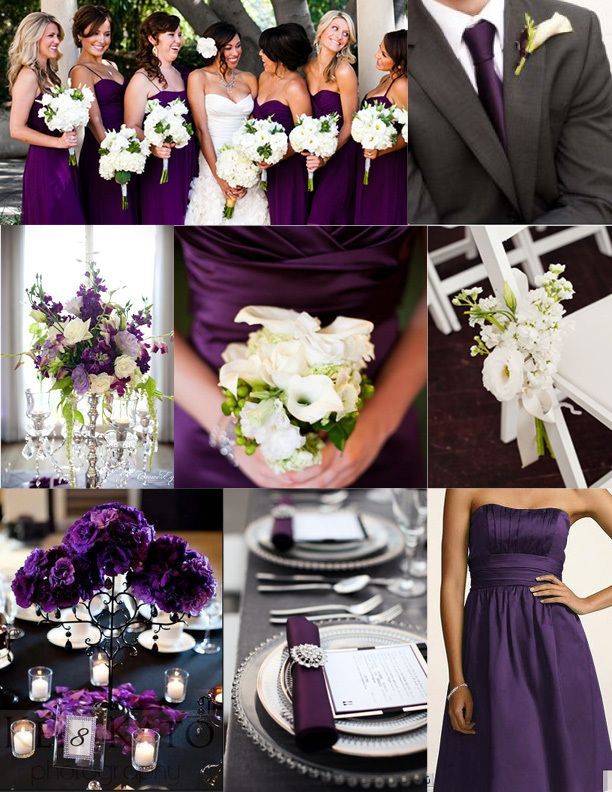 Deep Purple Wedding Ideas  #Purple wedding receptions … Wedding ideas for brides, grooms, parents  plus how to organise an