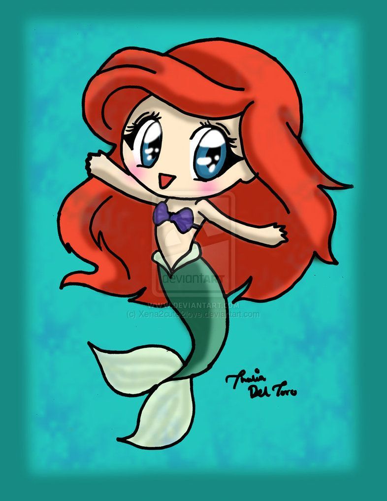 Disney Ariel Chibi | … xena2cute2love princess ariel the little curious mermaid ariel disney