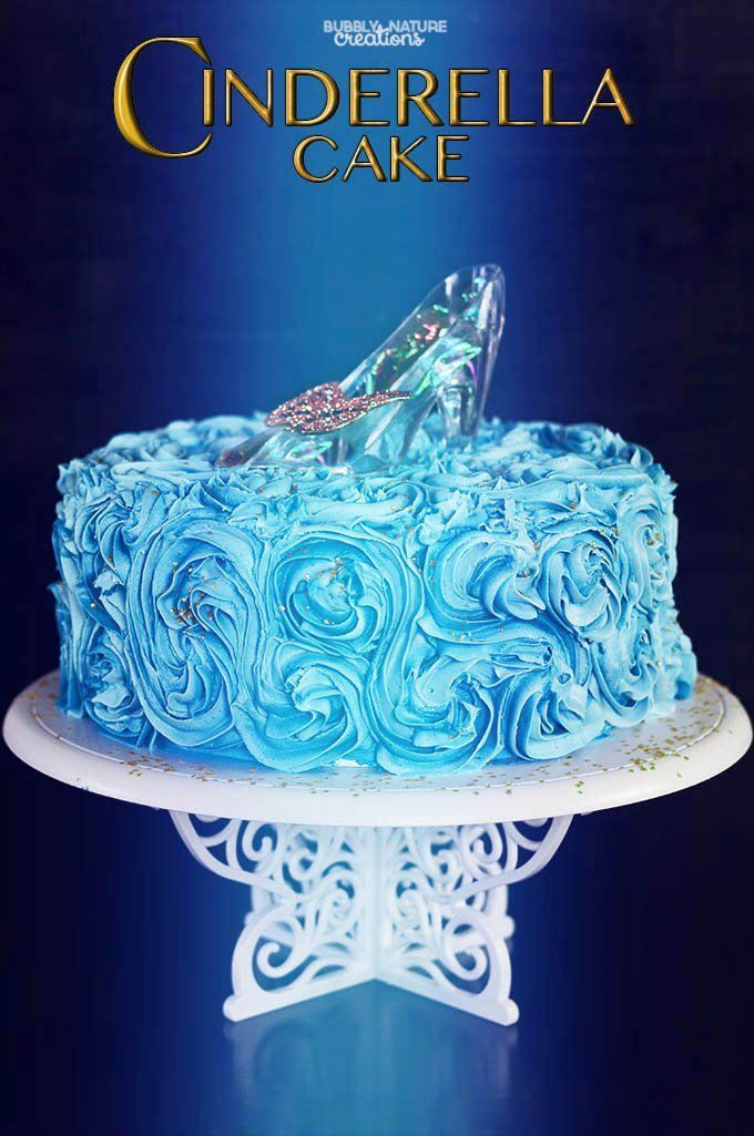 Disney Cinderella Cake!! Such a beautiful cake that looks like it stepped out of the movie.  Easy Cake decorating with the starry