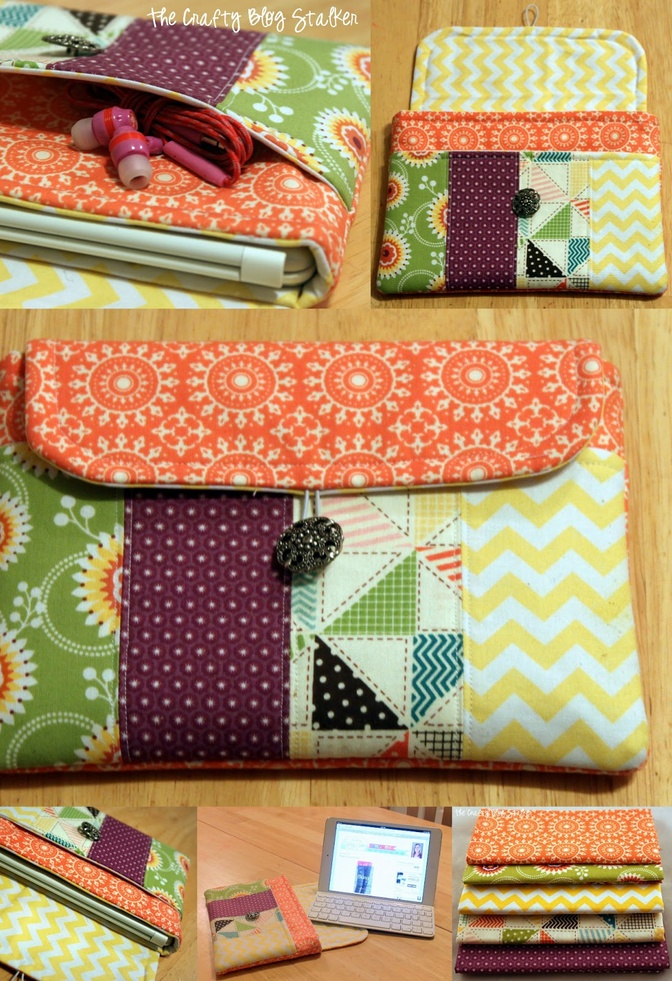 DIY Sewing Pattern Case for your ipad, ipad mini, Kindle, or tablet