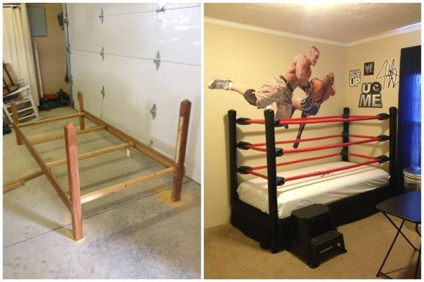 DIY Wrestling Bed * step by step instructions* Under $100