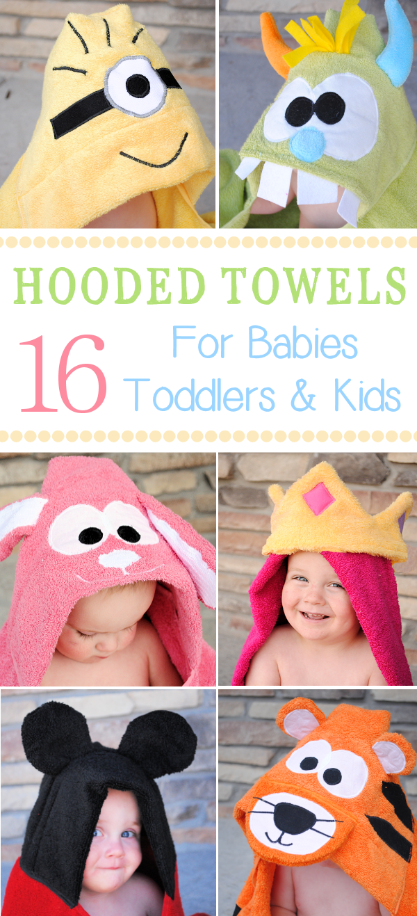 Doesnt get much cuter than this. Hooded Towels to Make for Babies, Toddlers and Kids- great sewing project and gift.