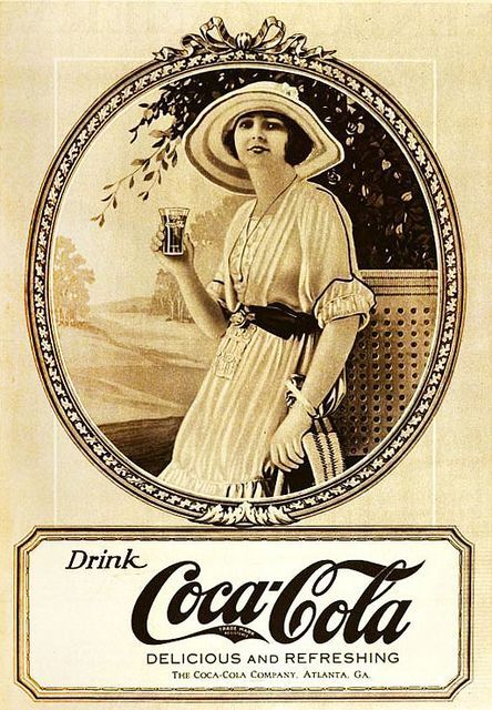 Drink delicious, refreshing Coca-Cola! vintage food ads soda 1920s