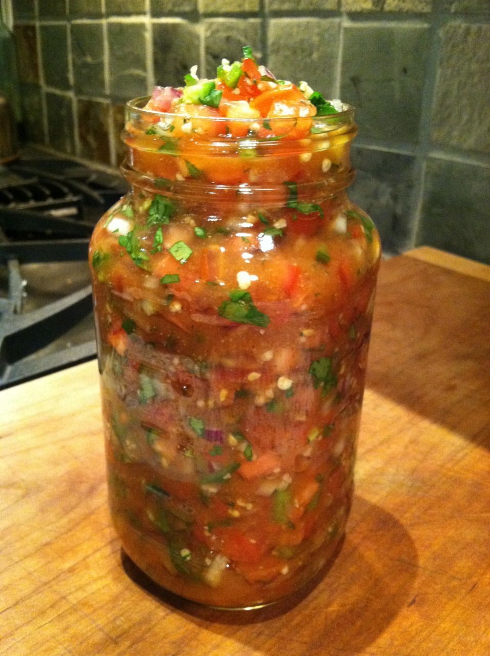 Easy salsa recipe – the cumin is the magic ingredient. I make extra, and lacto-ferment it, so always have some in my fridge, and