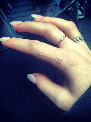 Ellie Gouldings arrow tattoo. love love love, think Im gonna get me one like this…
