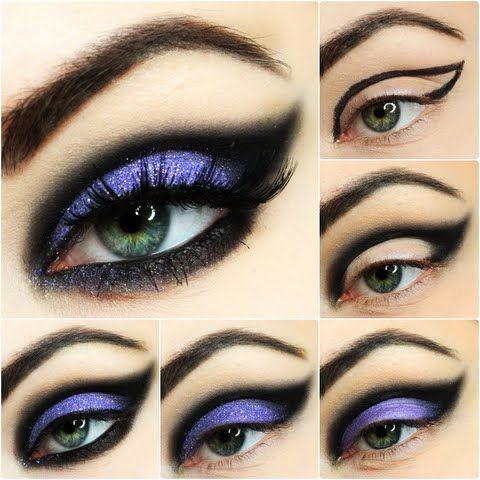 Ewelina shows us easy breezy ways to create the perfect night out look! Smear on some purple and black hues to highlight your