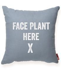 Face Plant Here Decorative Throw Pillow