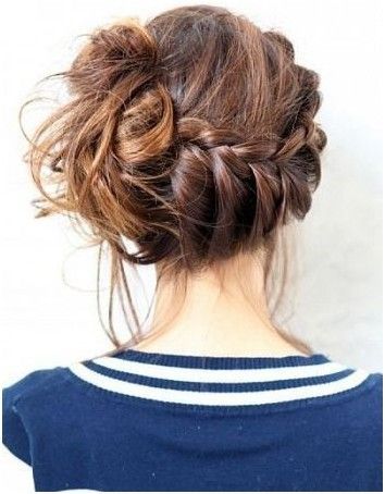 French Braid Bun Ideas: Side Updo Hairstyles I love this style! Messy, easy, and cute. Which is your favorite?