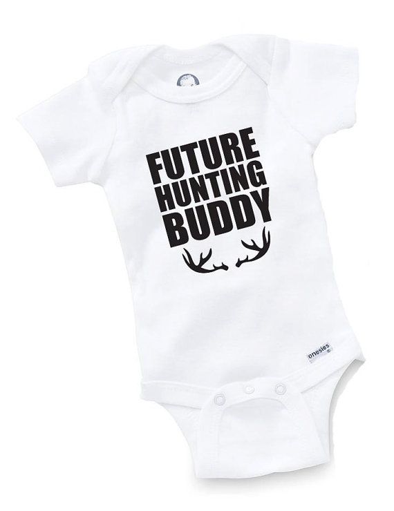 Future Hunting Buddy Onesie Bodysuit Baby Shower Gift Funny Boy Girl Family Hunting Deer Hunter on Etsy, $9.99