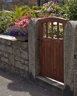 garden fence plans | Wooden fence gates such as this are sometimes called pedestrian gates …