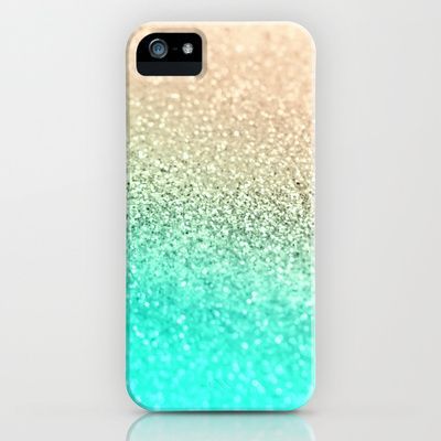 GATSBY AQUA GOLD iPhone & iPod Case by Monika Strigel – $35.00  Please notice, that this is a print of a glitter photography – not