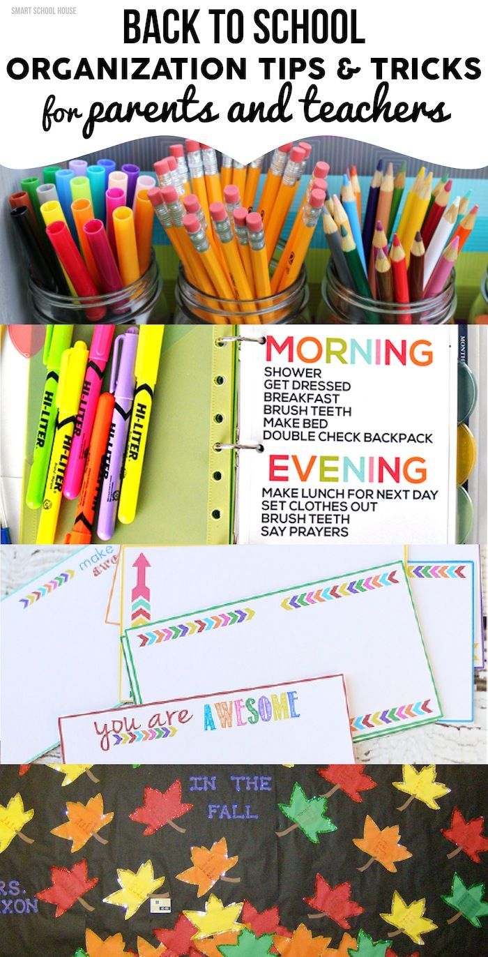Get organized and ready for back to school with these creative DIY organization tips and tricks!