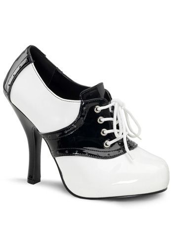 High Heeled Saddle Shoes… I love the look of saddle shoes! Add shoes, and I fail lol! These are adorbs though!