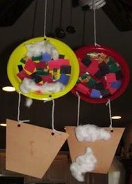 Hot Air Balloon craft…fun to use with the Wizard of Oz and a writing piece to it.