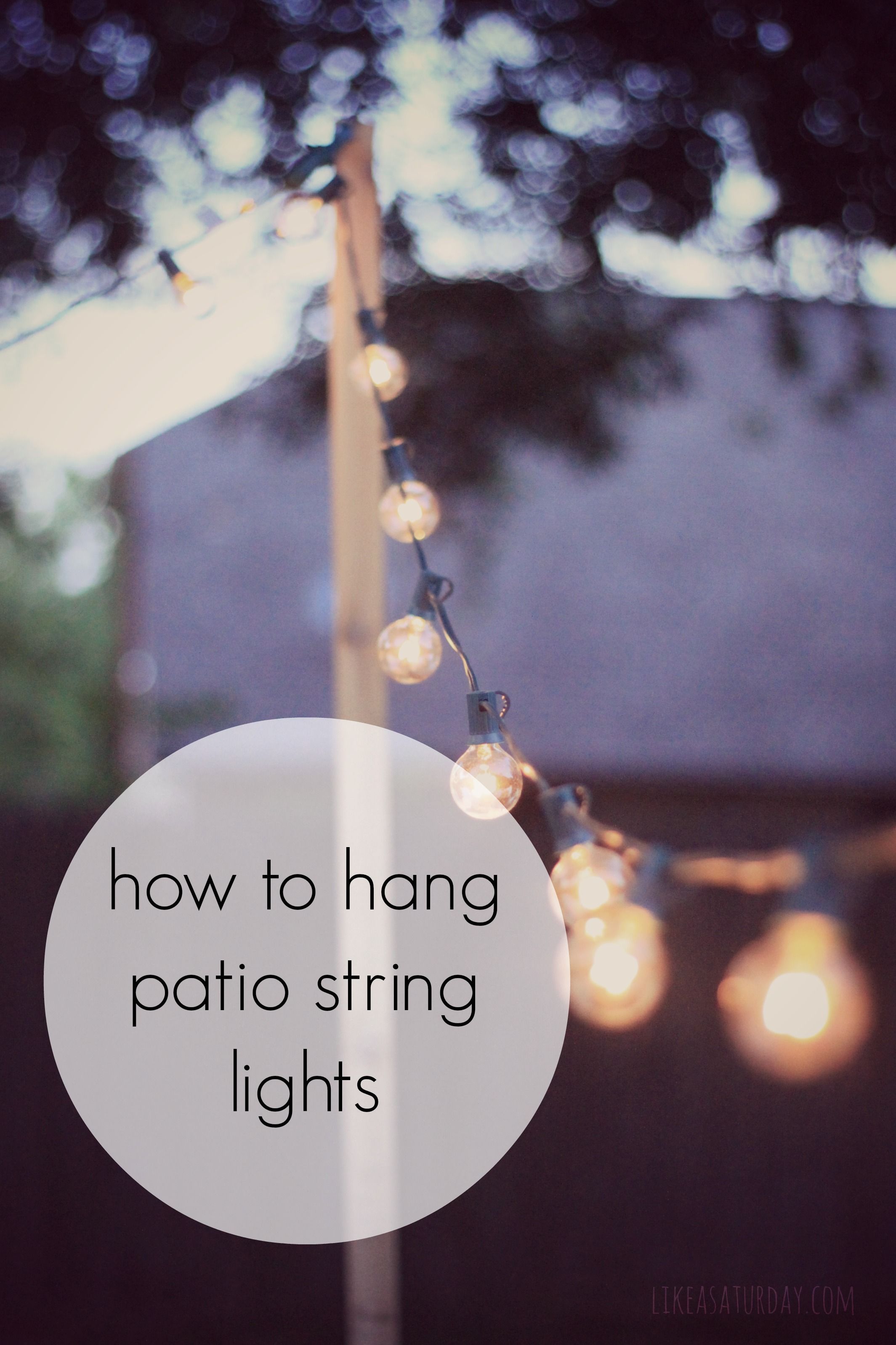 How to Hang Patio String Lights