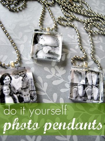 I love this! How easy – do it yourself photo pendants!