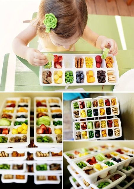 Ice Cube Tray Toddler Lunch