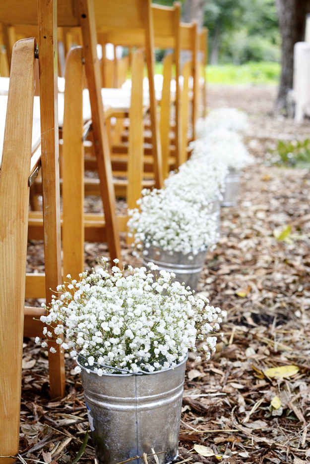 If youre keen on having real flowers, try using babys breath. | 11 Ways To Make Your Wedding More Beautiful On A Budget