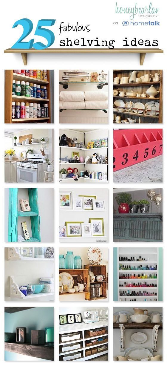 In my opinion, you can never have enough storage…and cute shelving is a great way to create additional storage.