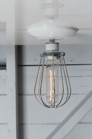 Industrial Lights – Industrial Modern Lighting – Wire Cage Light – Ceiling Mount