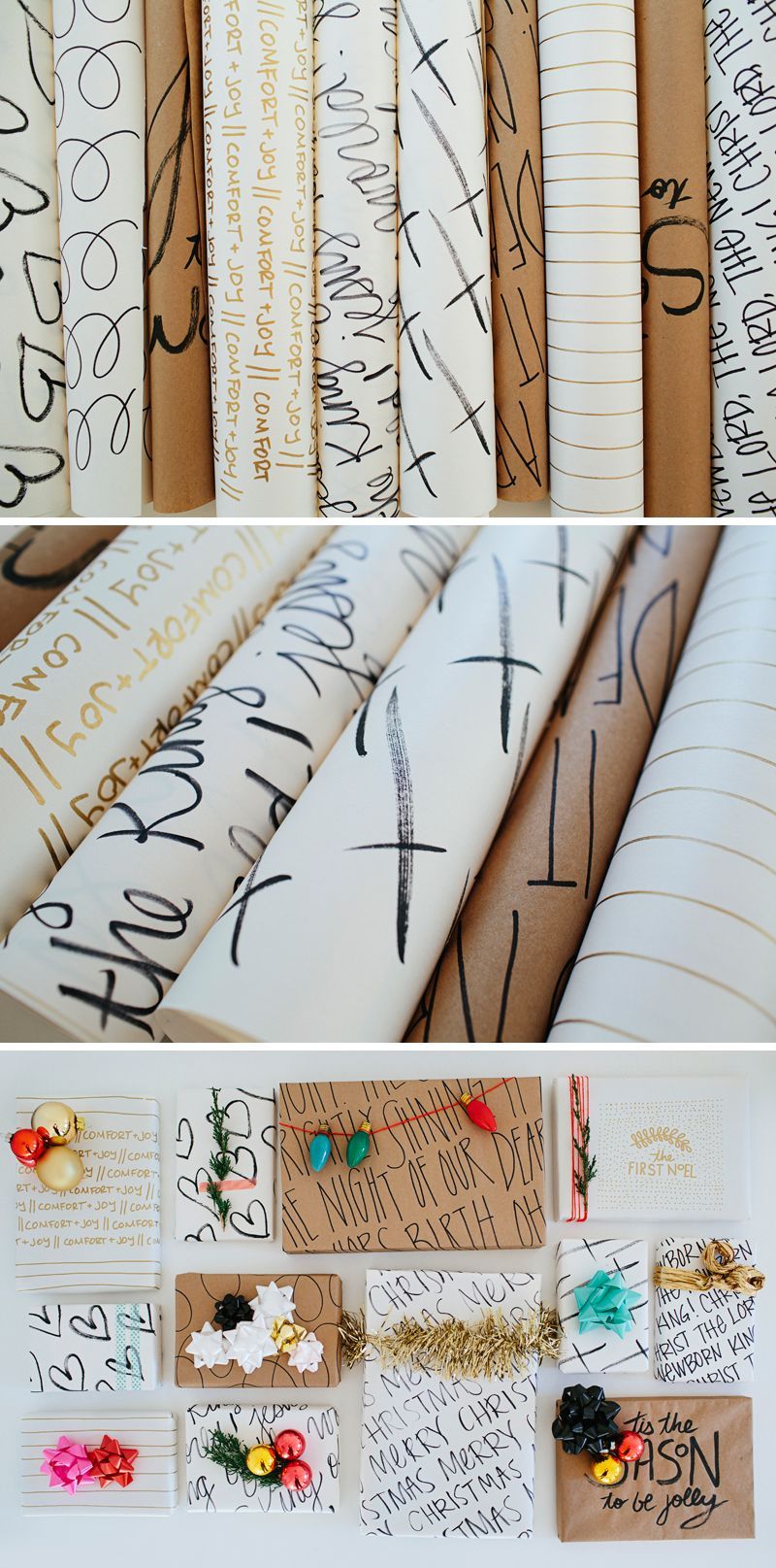 Inspirational  DIY Wrapping Paper // DIY Christmas- walk in love.