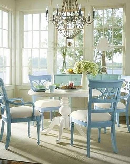 Interior design – cool beach themed home decor dining – click for tips and inspirations.
