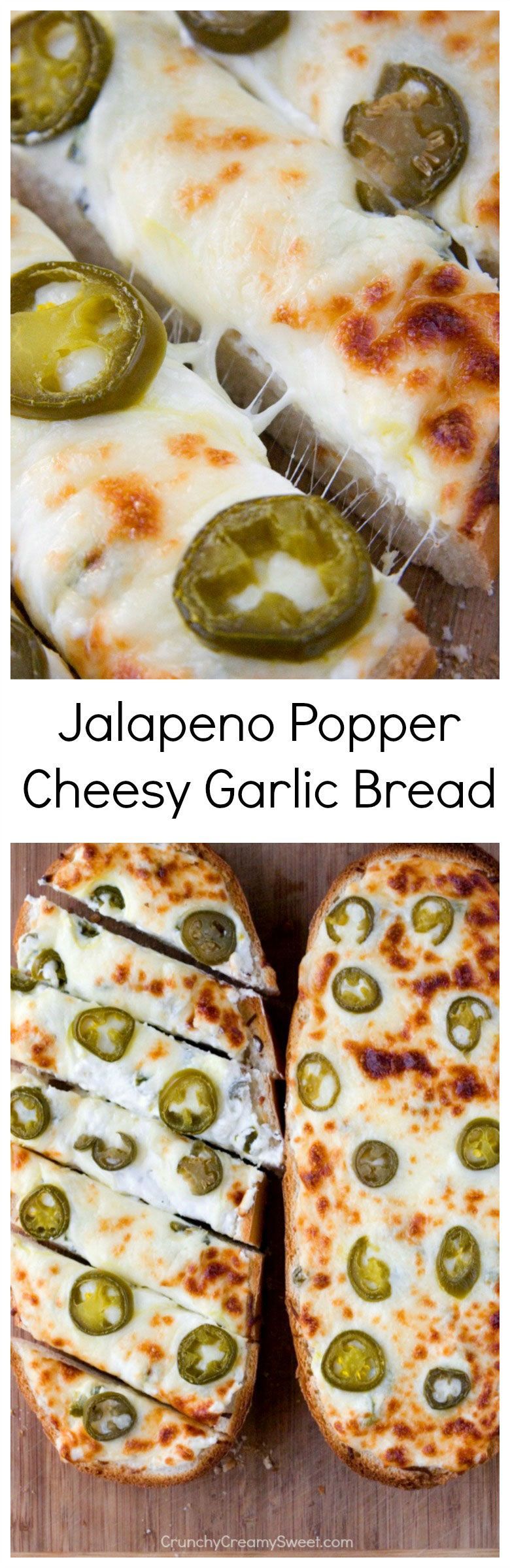 Jalapeno Popper Cheesy Garlic Bread – spicy take on our favorite cheesy garlic bread! You will love it! Its the perfect game day