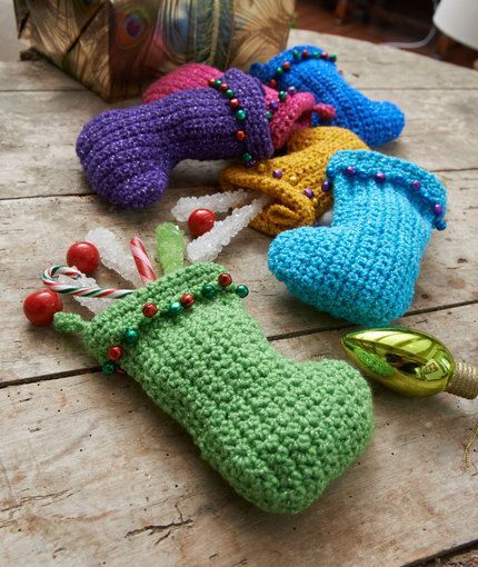 Jingle Bell Stockings. Easy crochet beginner. Great for children for St Nicholas and Christmas or as an ornament or gift holder!