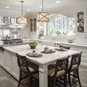 Large Kitchen Islands with Seating and Storage