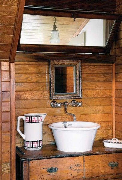 Learn how to make a vessel sink out of a salvaged bowl! (Photo: Eric Roth)