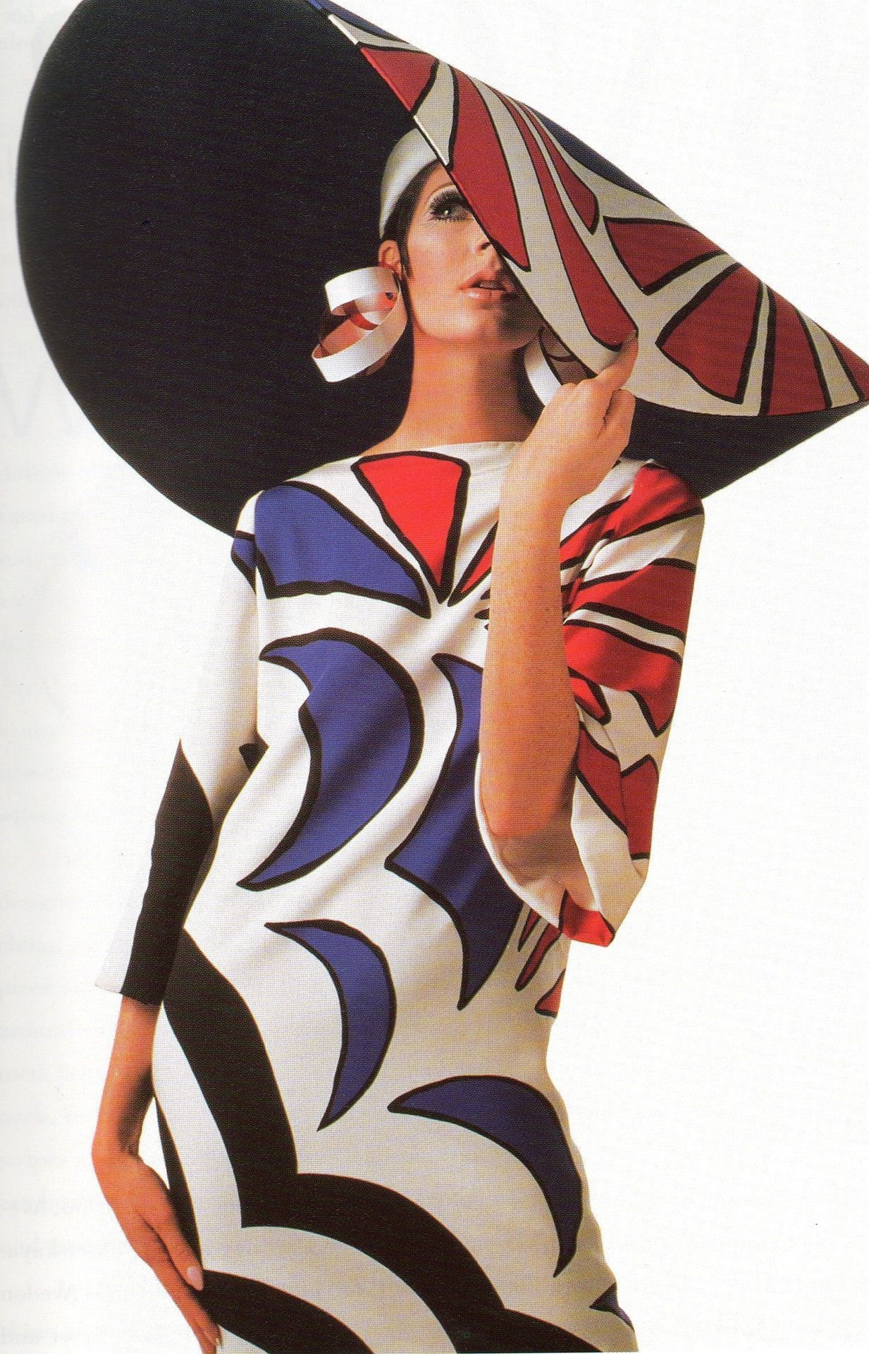 Like Jeanne Lanvin and Coco Chanel, Halston started his career as a milliner. He designed this oversized sun hat in 1967. Photo
