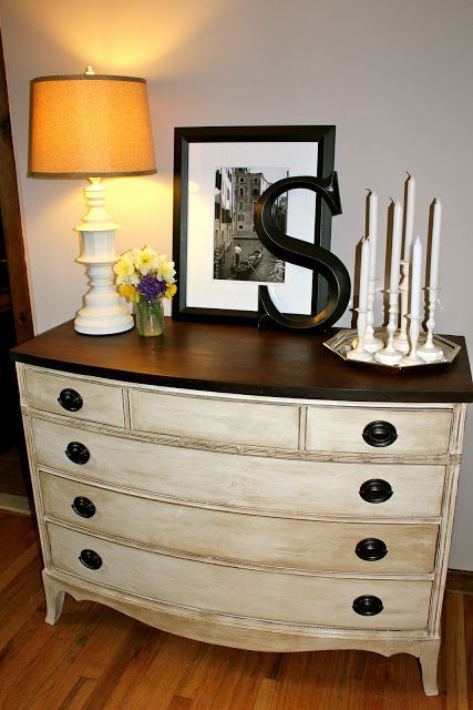 like the initial in front of the picture.  See web site to see how to refinish the dresser