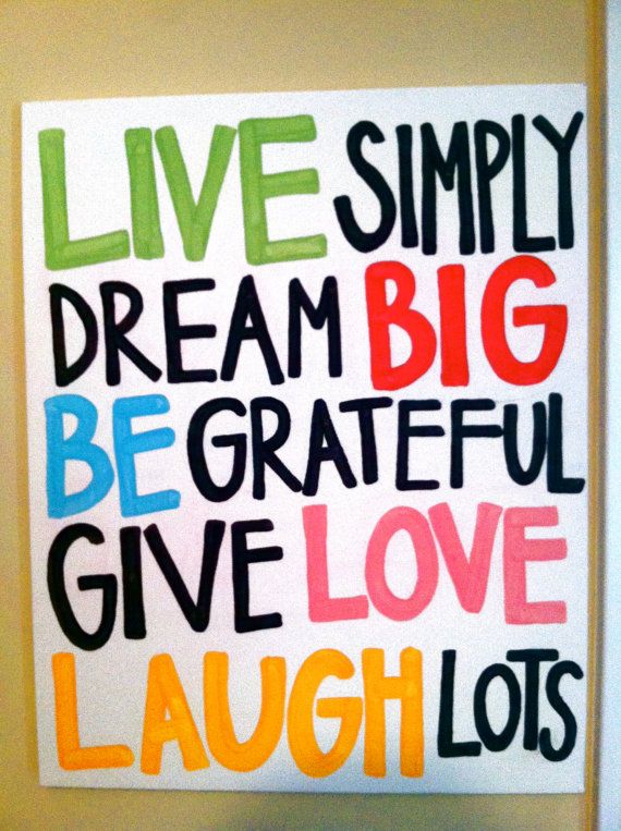 Live Simply Quote Canvas by PeaceAndPainting on Etsy, $30.00