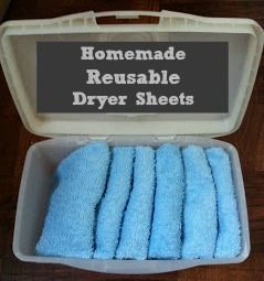 Make your own homemade reusable dryer sheets with this simple tutorial (and save money in the long run!)