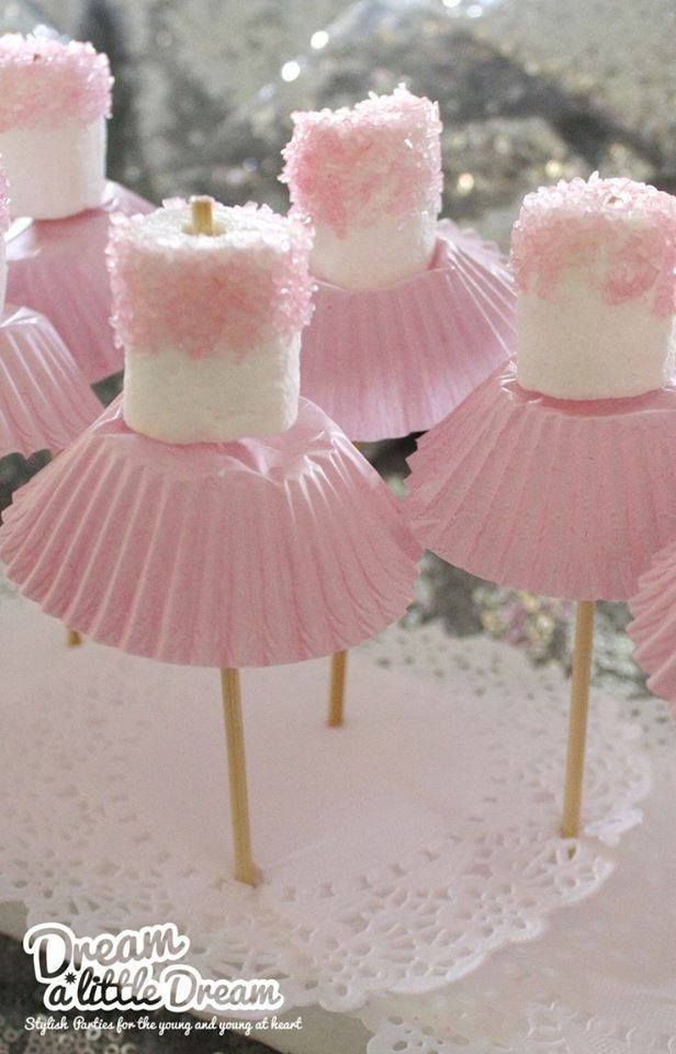 Marshmallow ballerinas- to simple and adorable not to save for potential future reference.