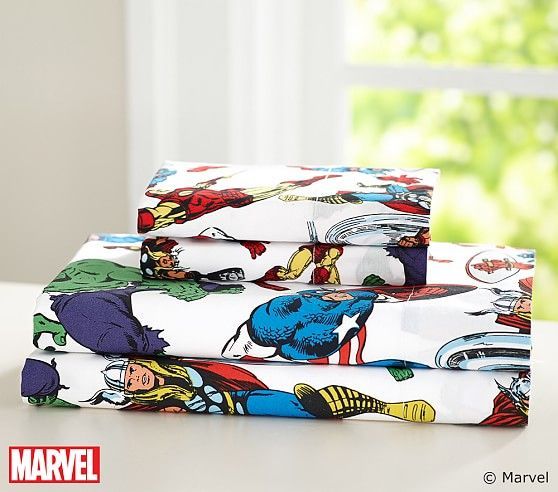 Marvel™ Sheet Set | Pottery Barn Kids- the extra pillowcase!