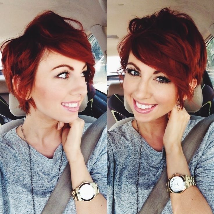 Messy, Red Short Haircut – Short Hairstyles for Spring 2015