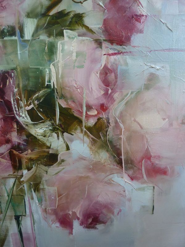 Nicole Pletts artist contemporary art abstract art flowers abstraction painting