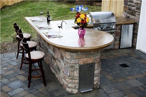 Outdoor Concrete Countertops  Outdoor Kitchen  Mid Atlantic Enterprise Inc  Williamsburg, VA