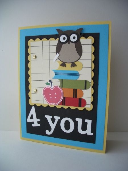 Owl Punch, Word Window, Scalloped Square and Timeless Type Jr Alphabet dies … LOVE Stampin Up!
