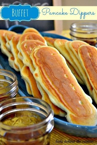 Pancake Dippers with bacon