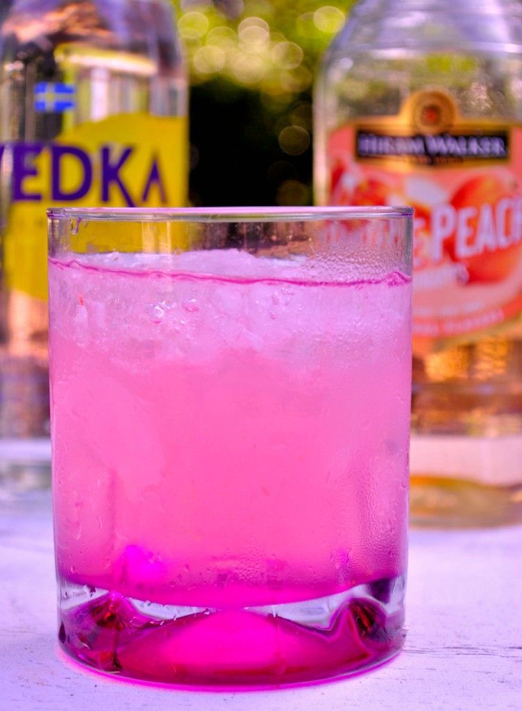 Peach Pink Lemonade    1 oz citrus vodka  1/2 oz peach schnapps  pink lemonade  crushed ice