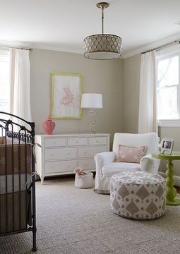 Perfect Greige Sherwin-Williams Nursery | Click here for easy step-by-step instructions for updating dated vinyl …