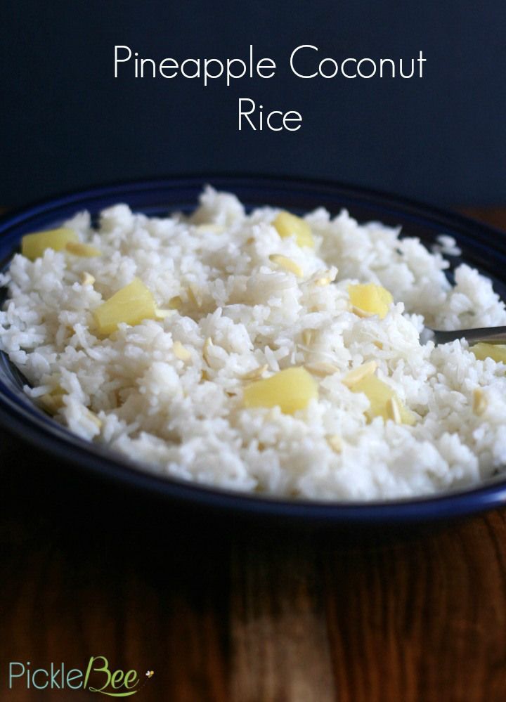 Pineapple Coconut Rice – this creamy, super simple recipe is the perfect way to jazz up ordinary white rice into something new!