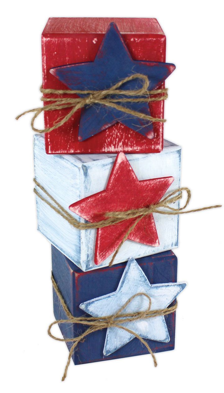 Red White and Blue Blocks – Click through for project instructions.